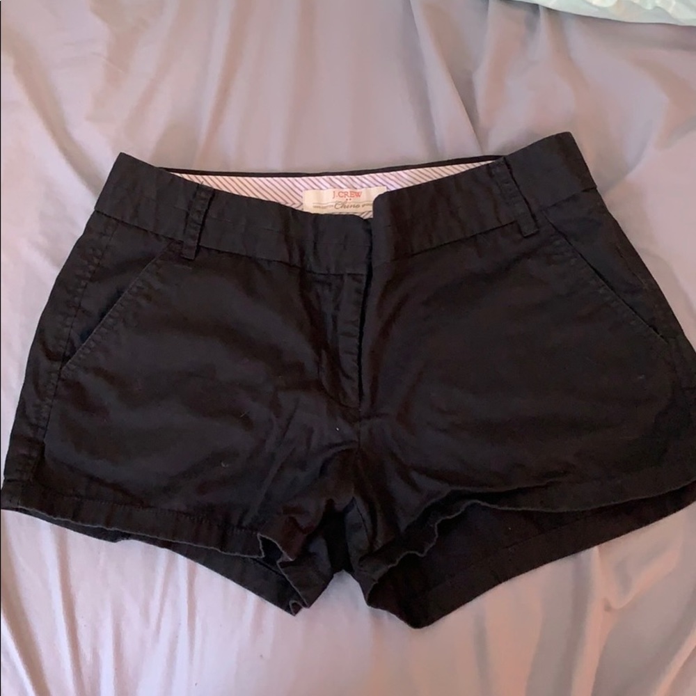 J.crew black chino shorts